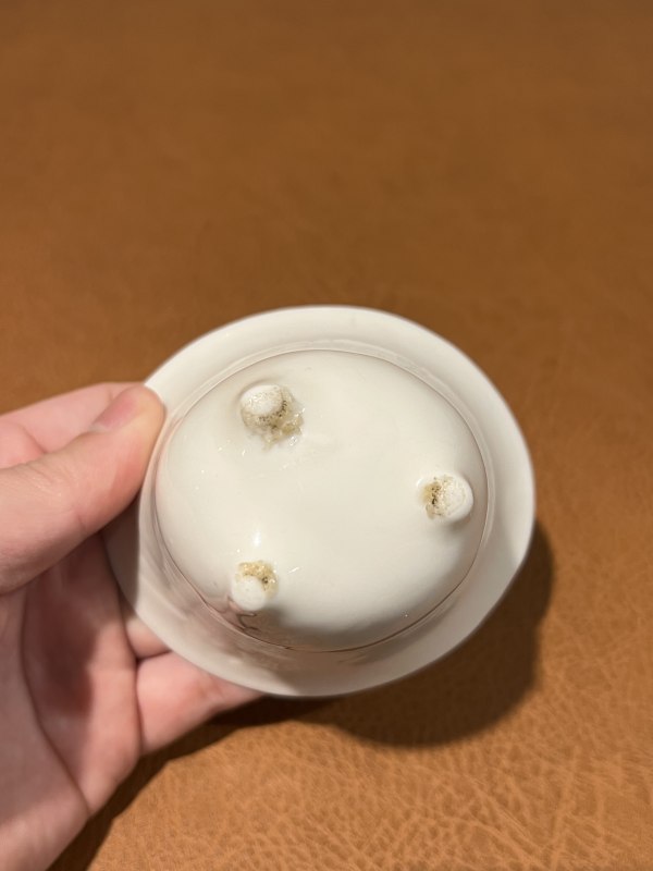十七世纪 德化乳足琴鹤诗文杯 - 图8