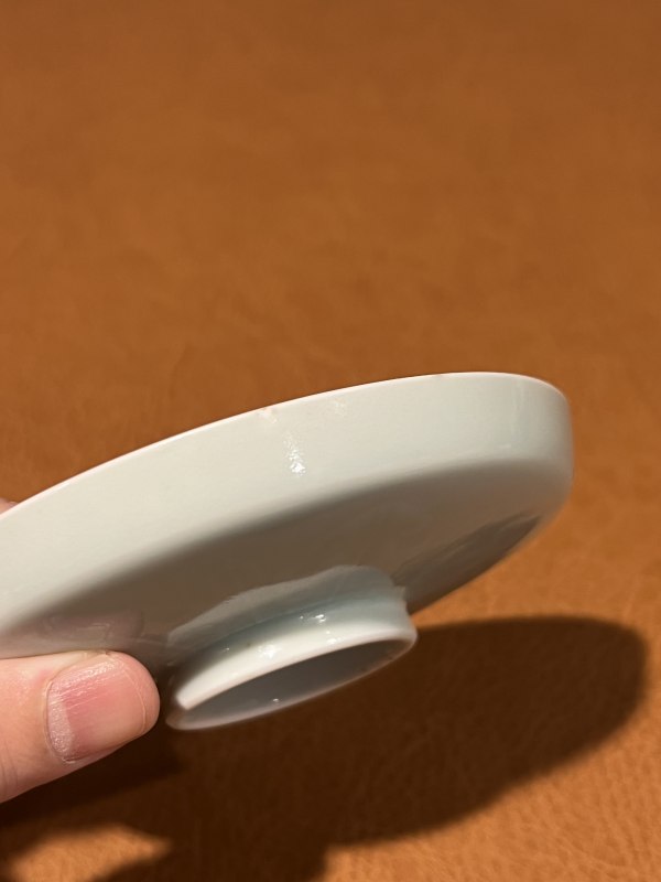 清乾隆 粉青釉模印龙纹膛锣洗 - 图5