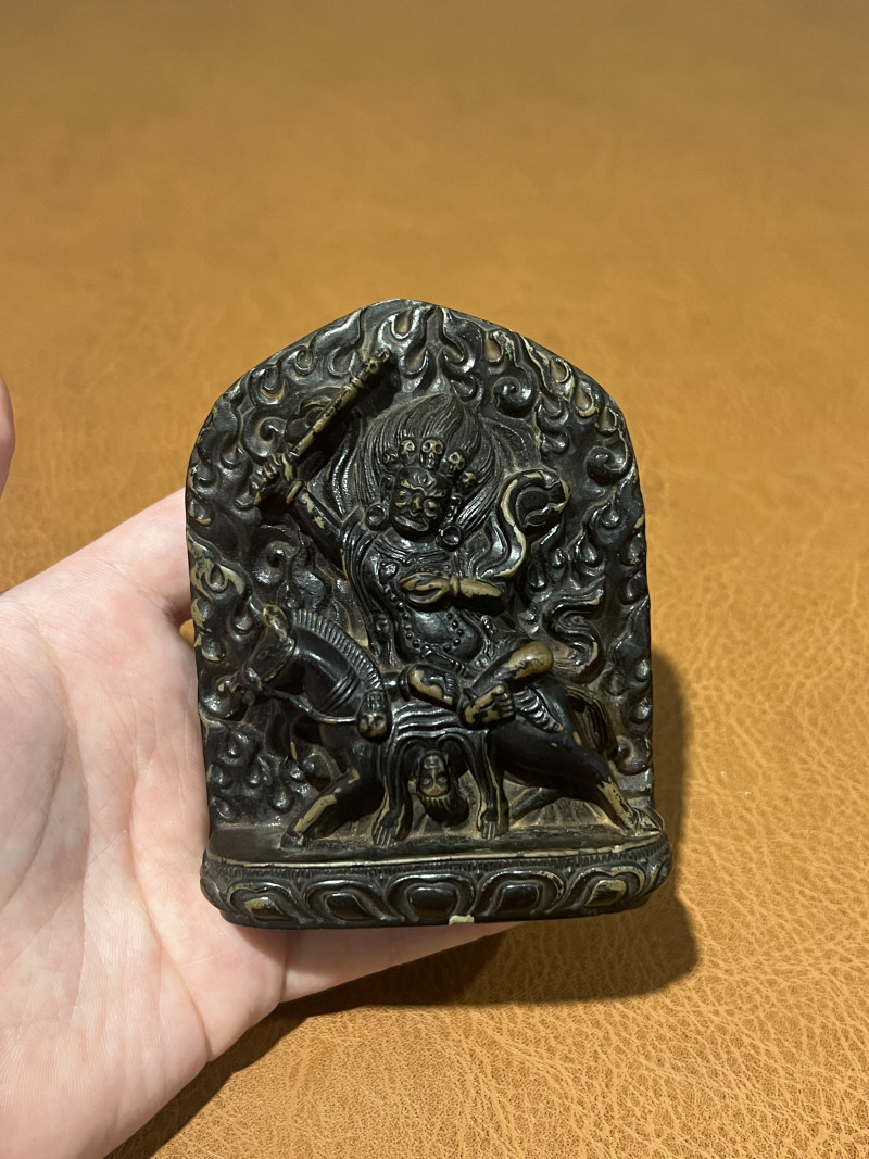 18世纪 黑石吉祥天母造像 - 图4