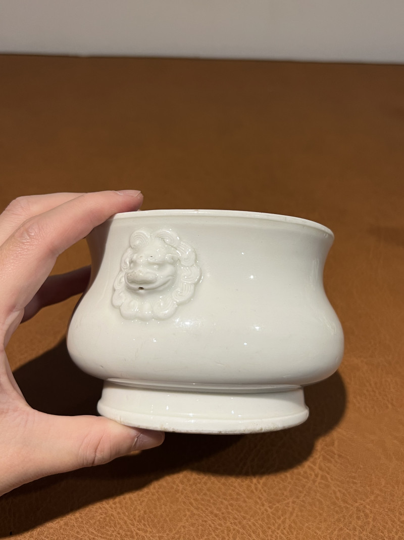 十七世纪 德化狮耳炉 - 图4