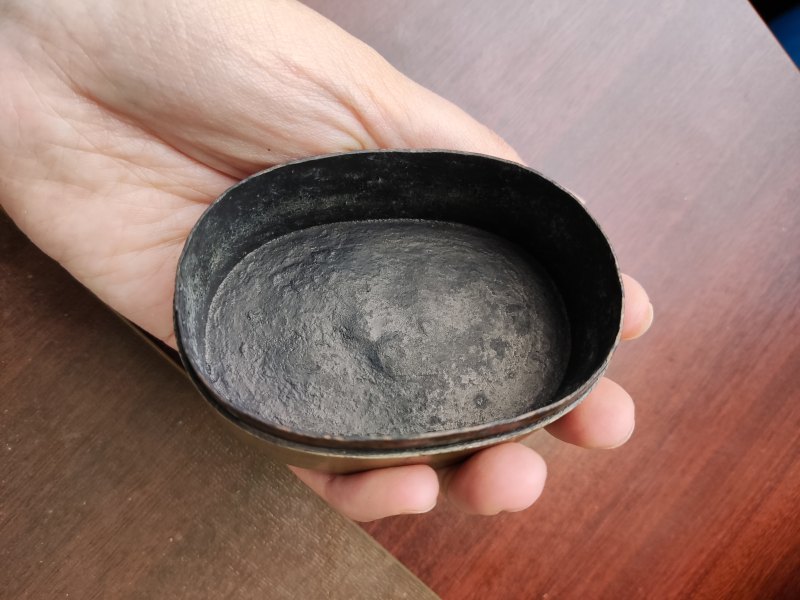 清 “松竹”款铜金文墨盒、铜古币墨盒 - 图9