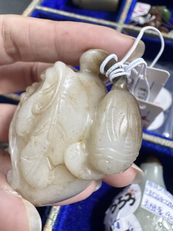 明 玉提油瓜果坠 - 图8