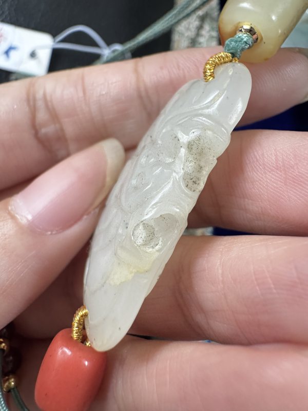 清 玉福寿坠多宝串 - 图6