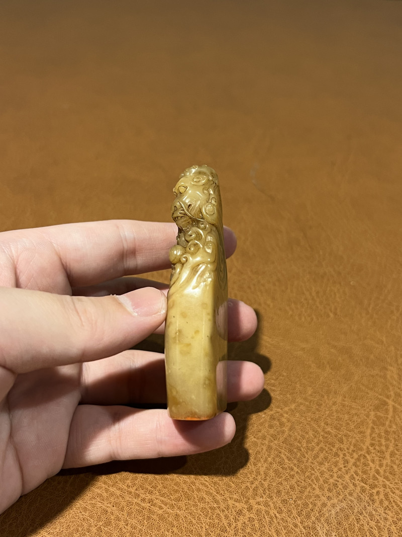 清 寿山石鱼化龙印章 - 图6