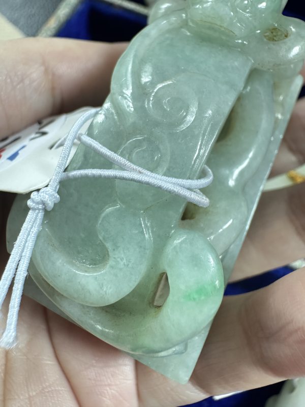 清 翡翠螭龙钮印 - 图5