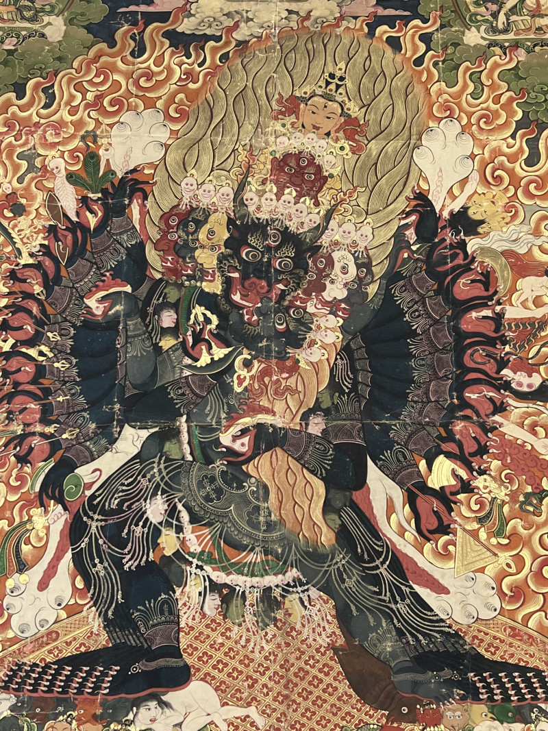 十八世纪 大威德金刚唐卡 - 图5