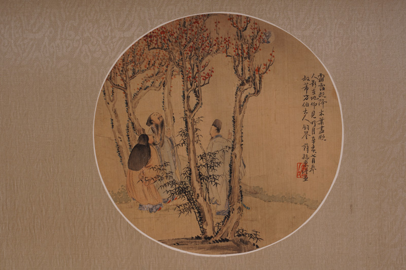 清 薛振东 人物绫本册页 - 图3