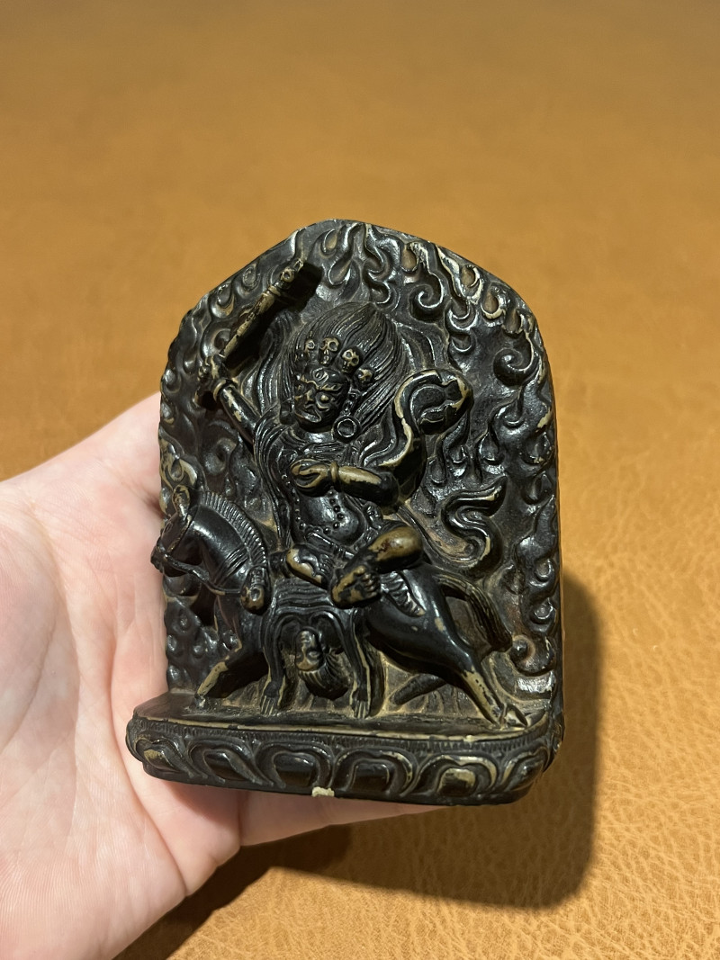 18世纪 黑石吉祥天母造像 - 图6