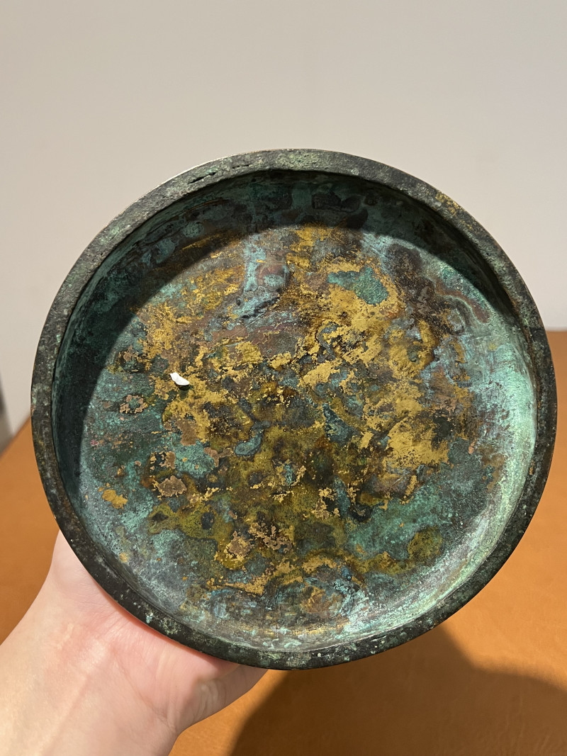 清乾隆 铜胎掐丝珐琅花觚 - 图10