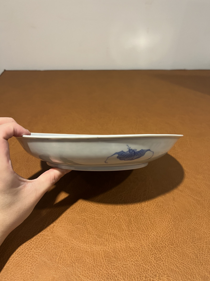 清光绪 青花双龙赶珠纹盘 - 图6