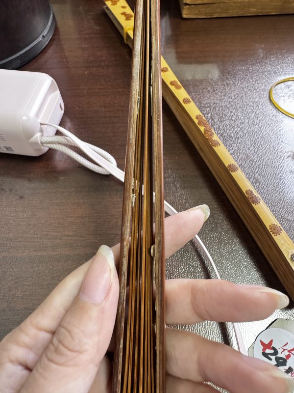 清 仿梅竹扇骨、漆素面扇骨 - 图13