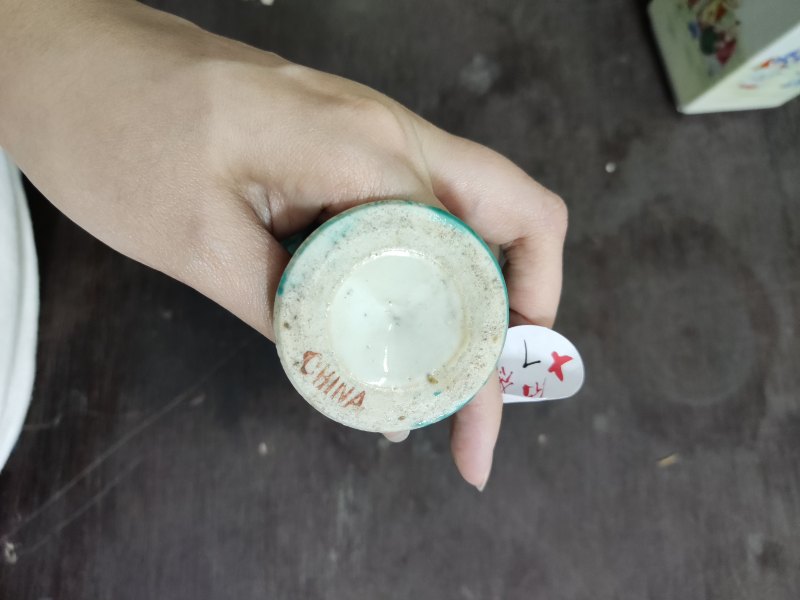 清 绿釉高足杯一对 - 图7