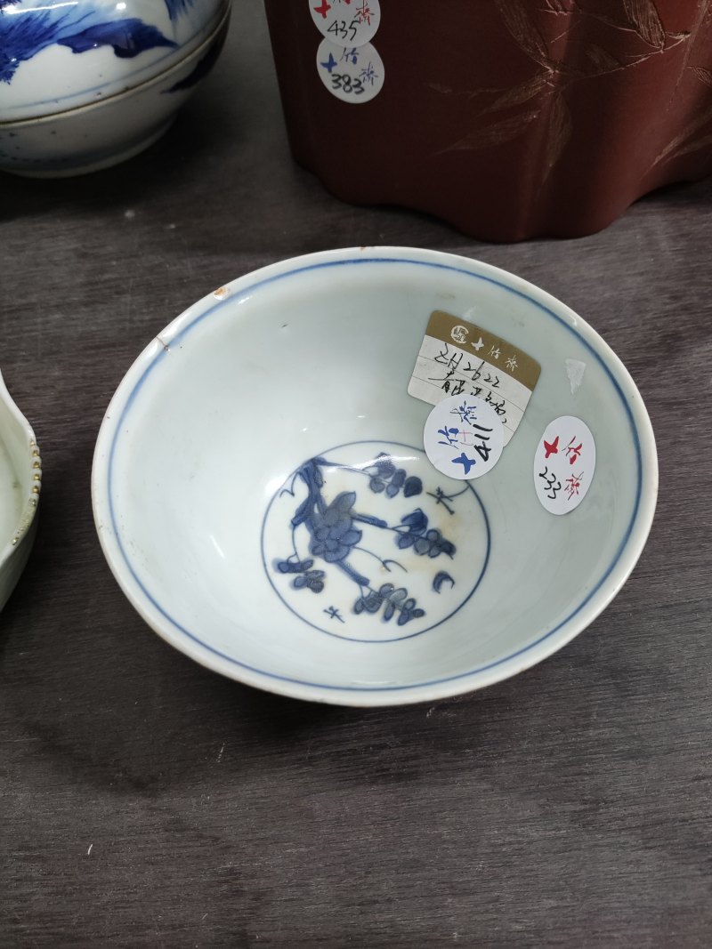 明 青花喜上眉梢纹碗 - 图2