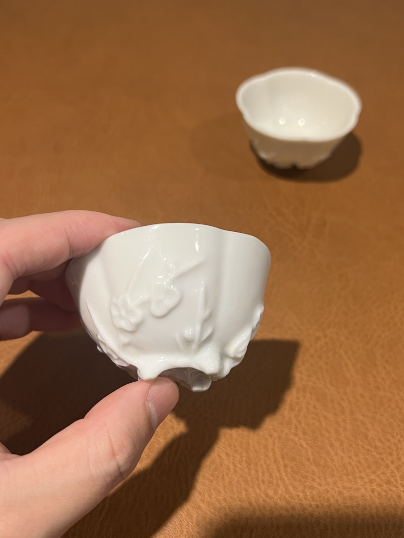 十七世纪 德化梅花杯一对 - 图9