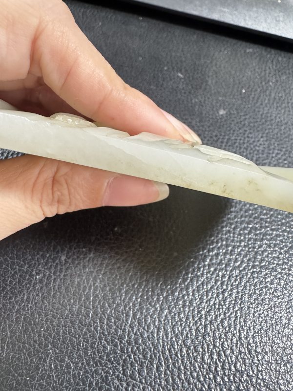 清 玉喜上眉梢御题诗案屏配座 - 图7