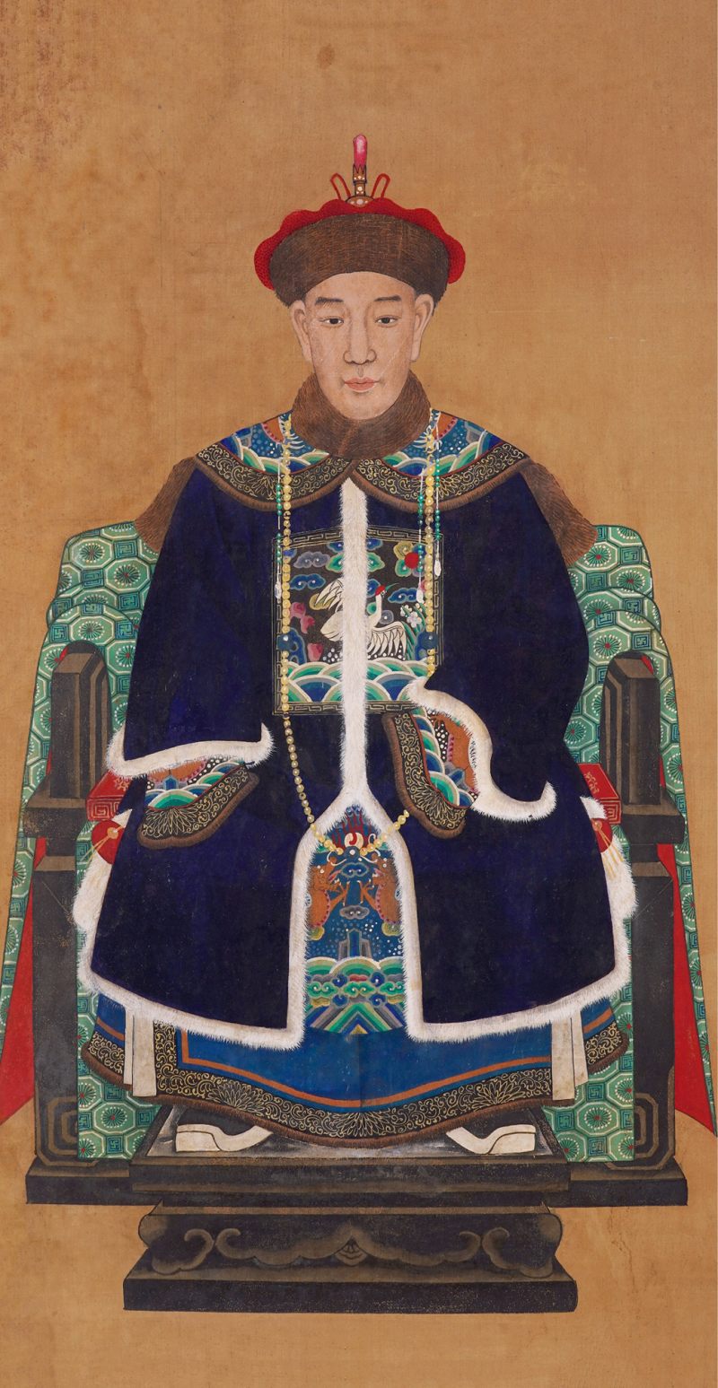 清 佚名 人物立轴
