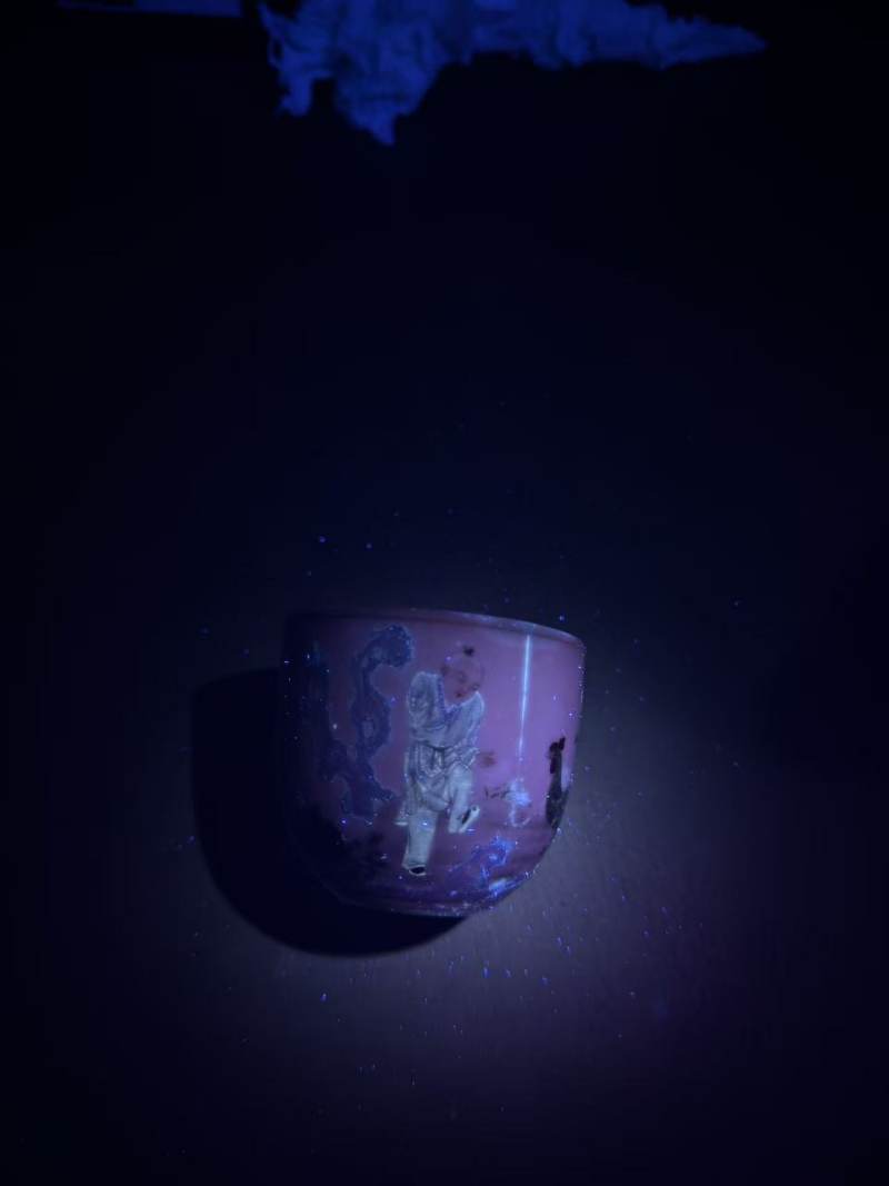清乾隆 粉彩御题诗文鸡缸杯 - 图12