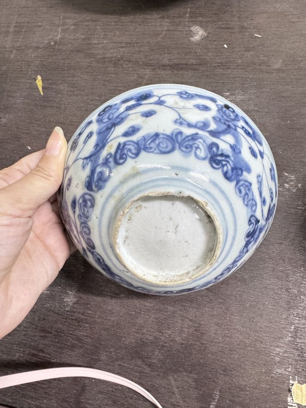 明 青花花卉纹碗 - 图5