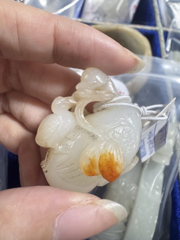 清 玉大小鹅、玉鞭 - 图7