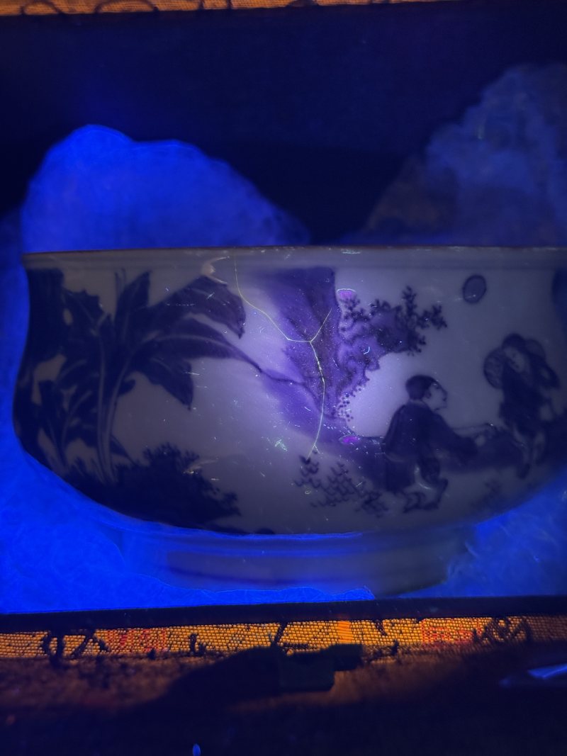 明崇祯 青花人物故事纹炉 - 图13