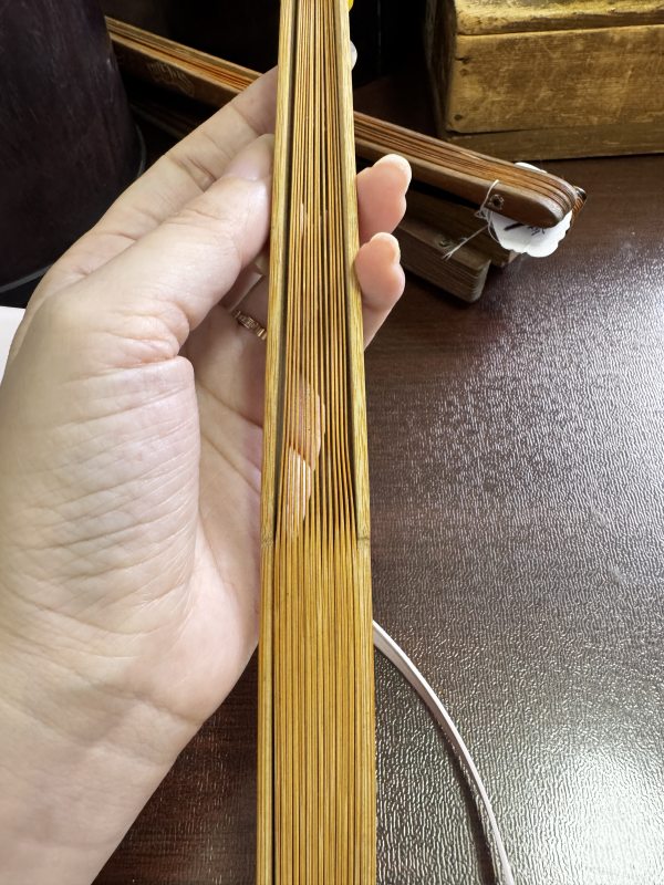 清 竹刻平湖秋月扇骨、花卉纹扇骨 - 图8