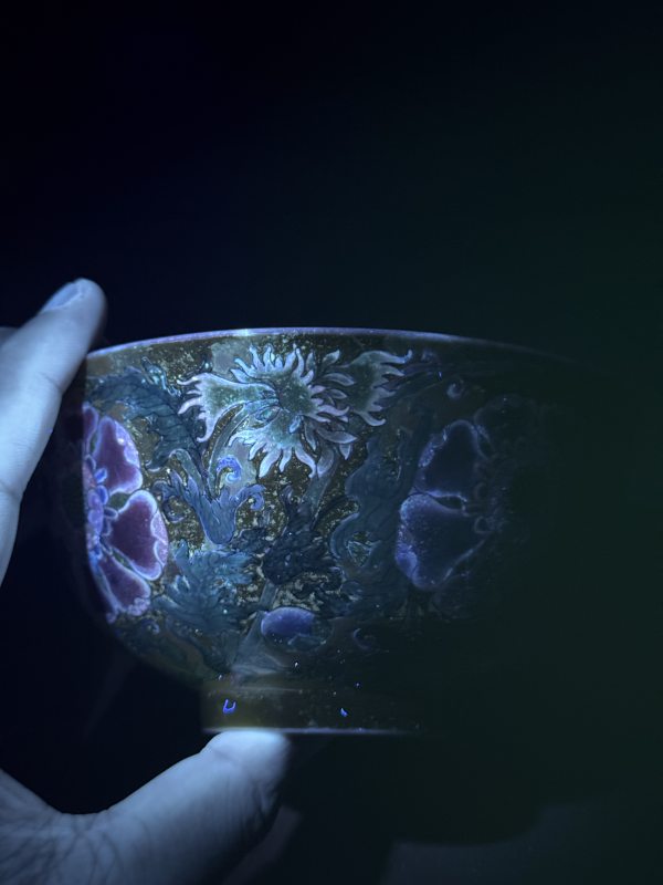清康熙 御制黄地珐琅彩缠枝花卉纹盌 - 图23