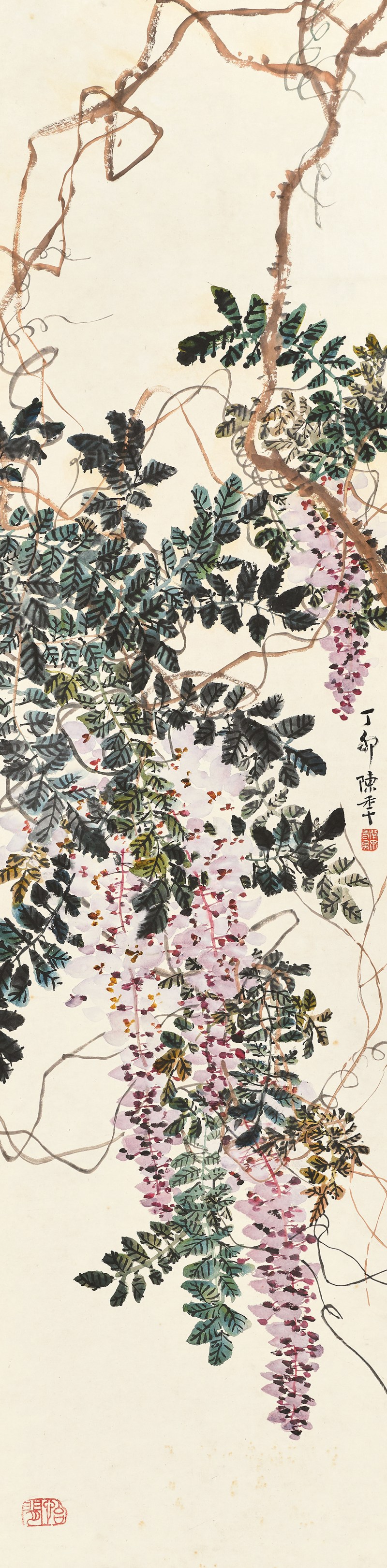 陈半丁 紫藤花图