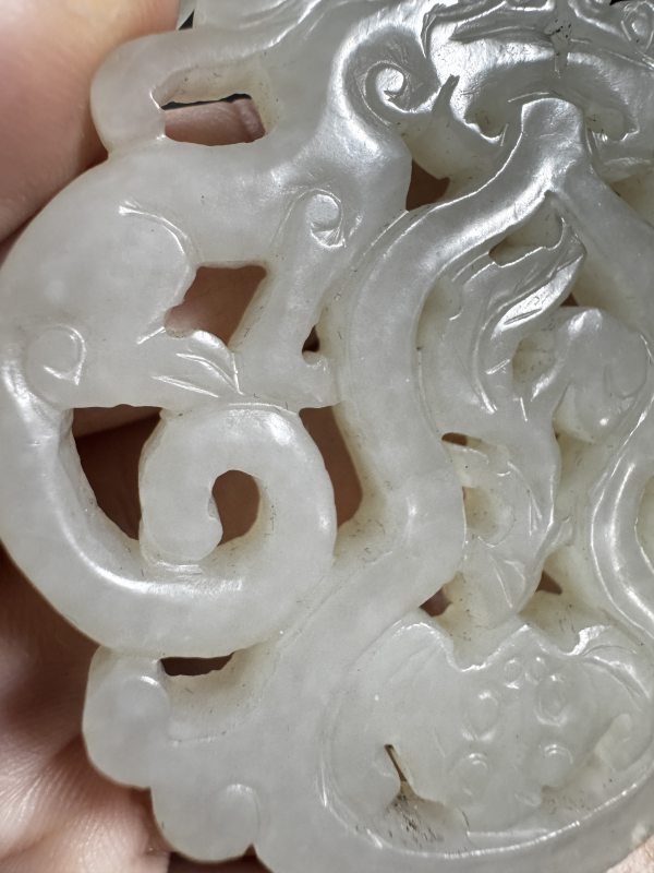 清 玉双龙纹佩 - 图6