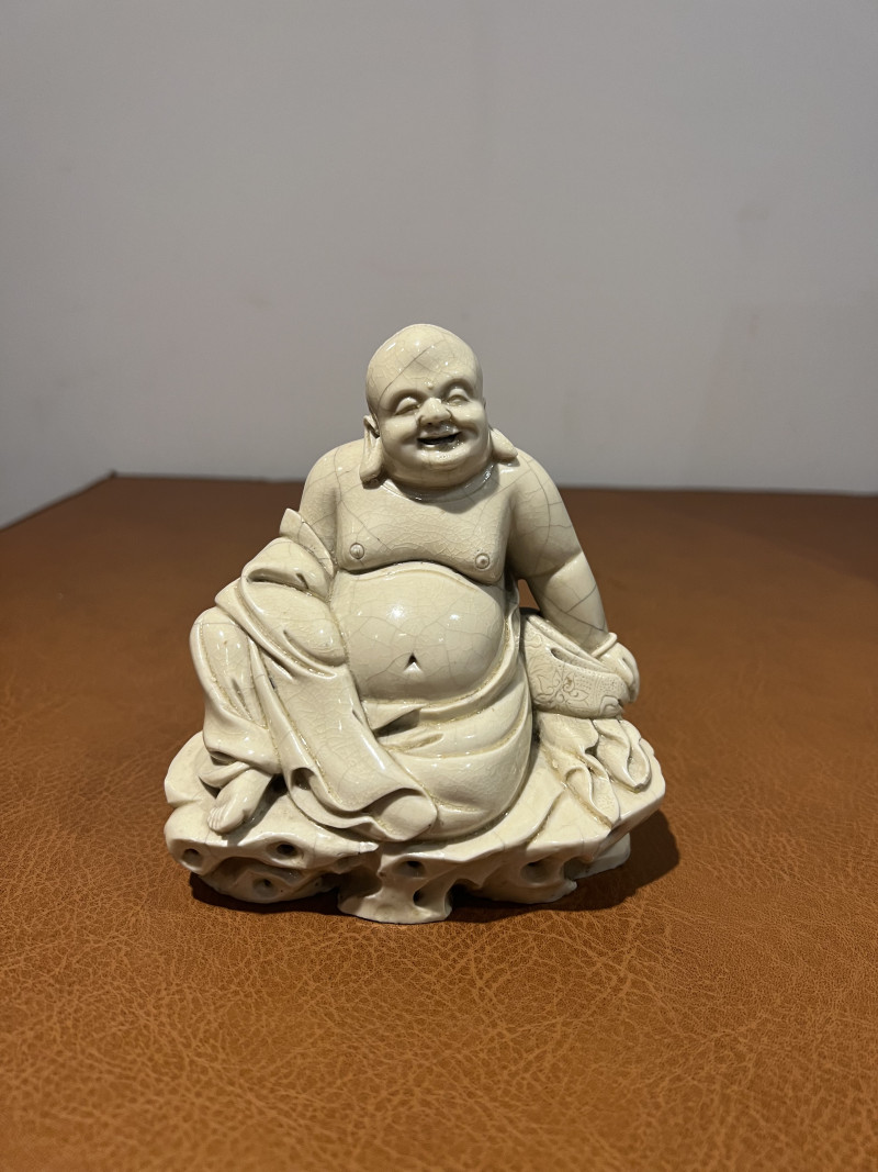 十七世纪 德化弥勒佛坐像 - 图2