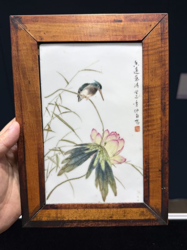 1933年作 徐仲南粉彩四季花鸟图册页一套（四幅） - 图11