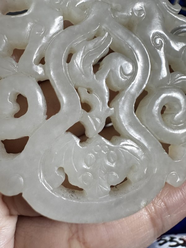 清 玉双龙纹佩 - 图7