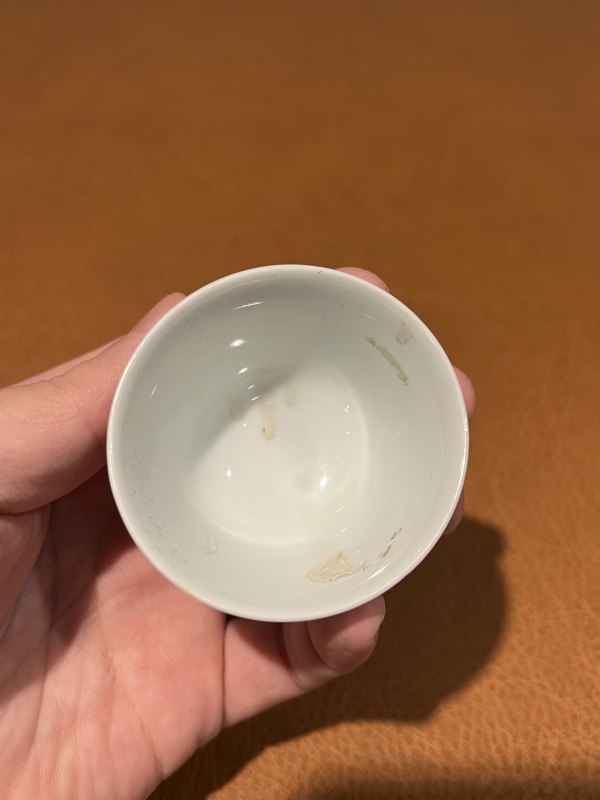 清雍正 斗彩香草龙纹杯 - 图7
