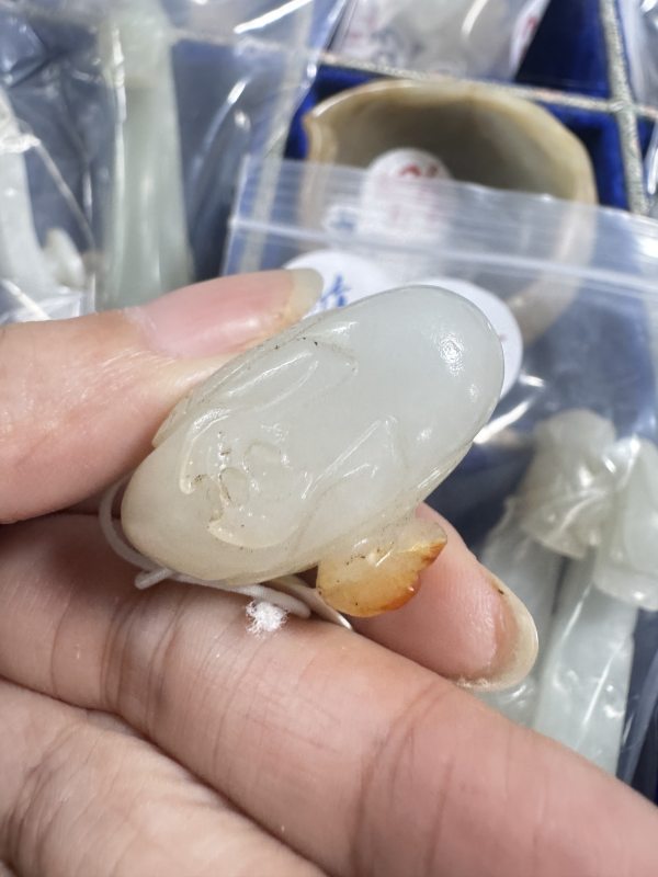 清 玉大小鹅、玉鞭 - 图12