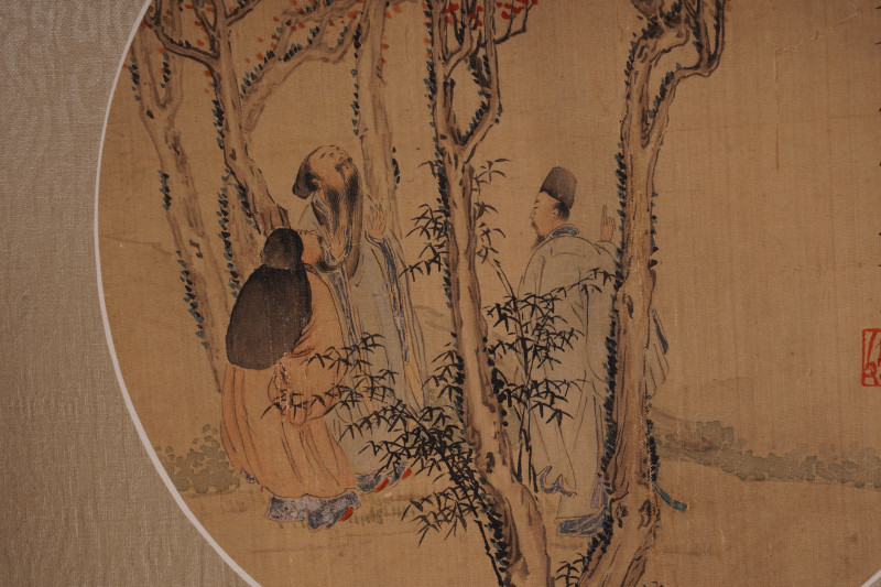 清 薛振东 人物绫本册页 - 图5