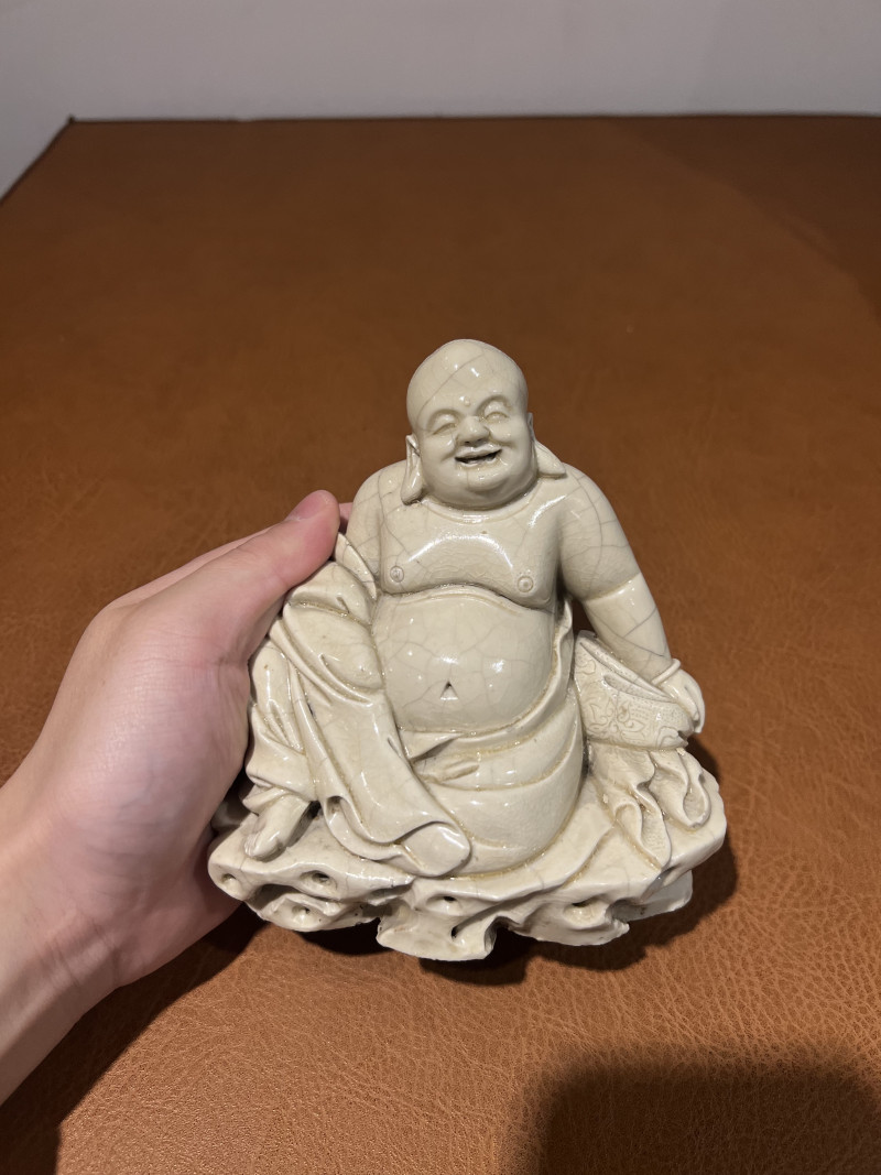十七世纪 德化弥勒佛坐像 - 图3