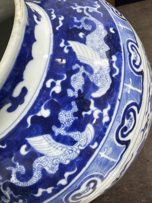 清 青花缠枝莲纹罐 - 图9