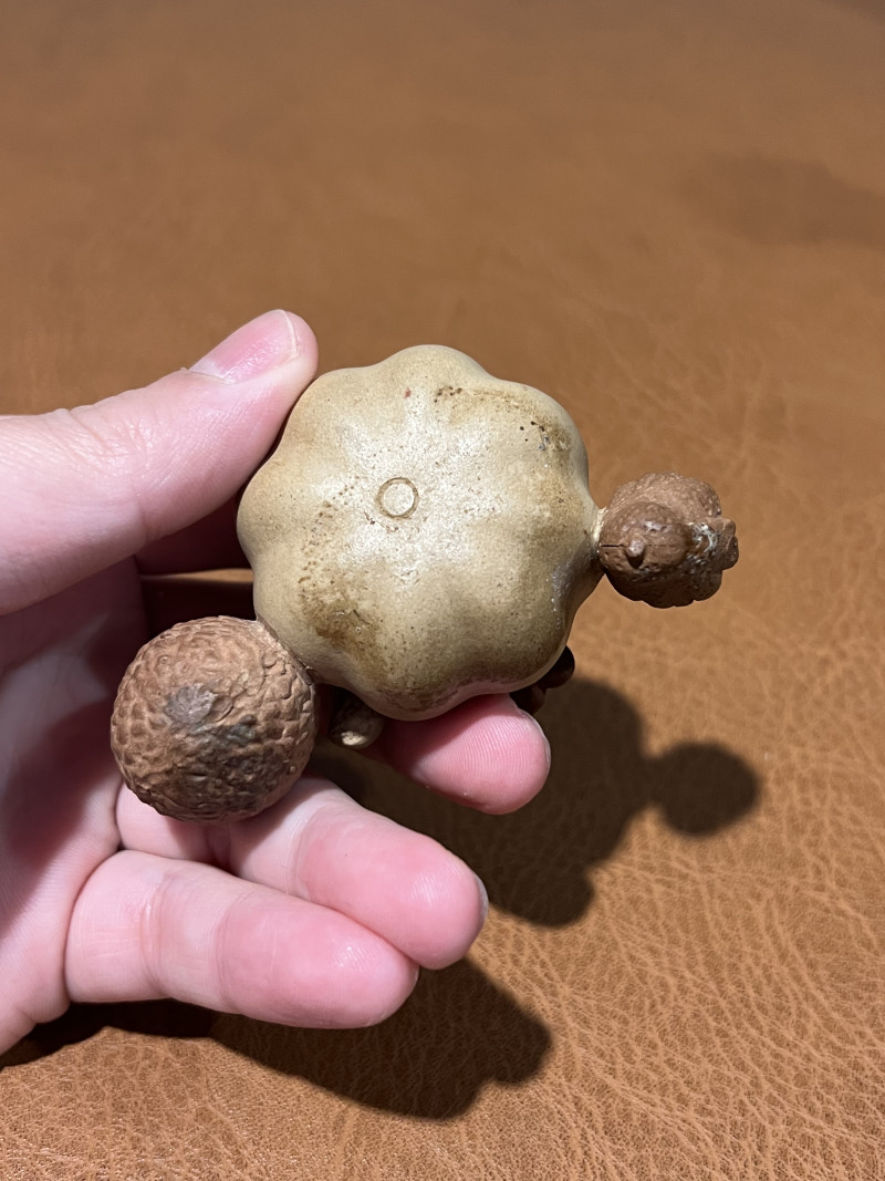 清初 紫砂瓜果砚滴 - 图9