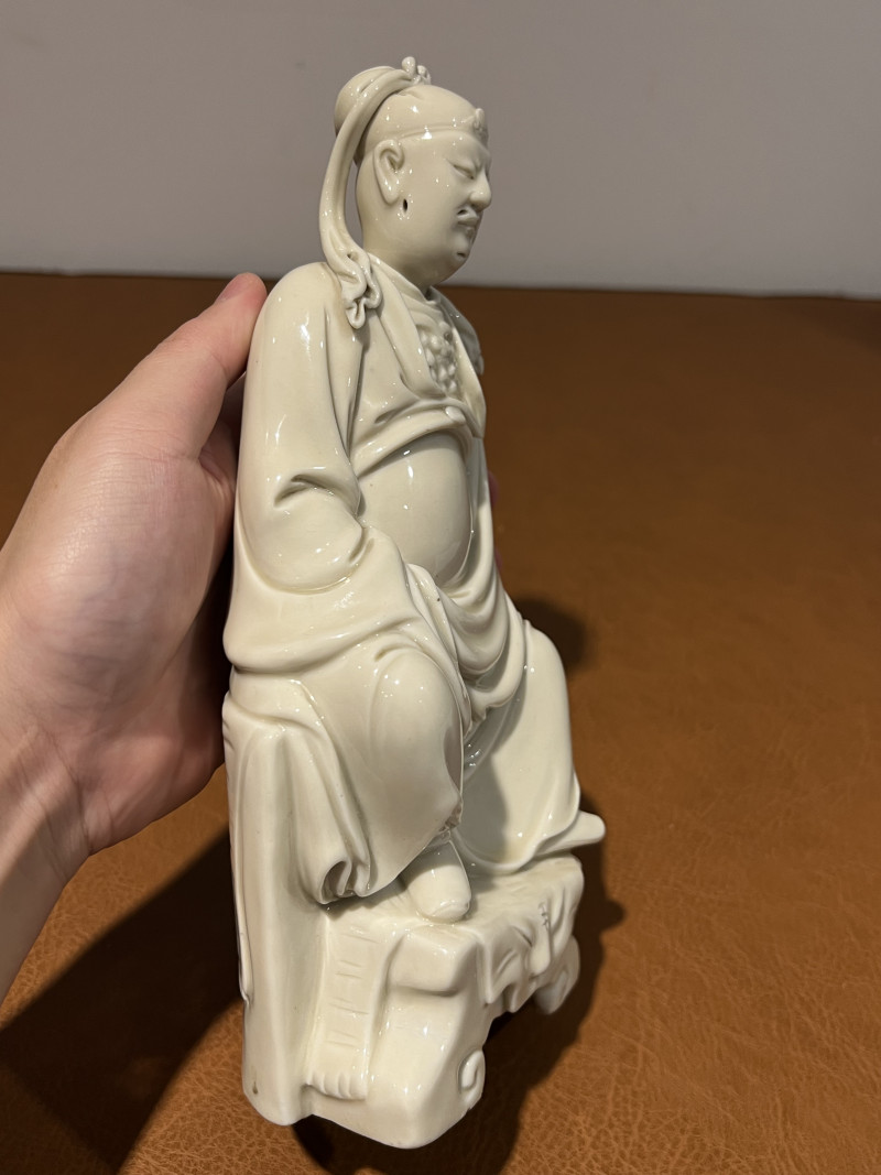 十七世纪 德化关公坐像 - 图5