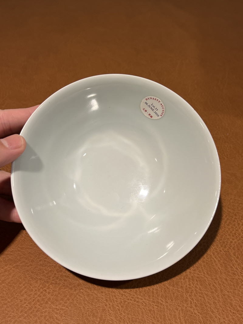 清乾隆 青花海水云龙纹碗 - 图7