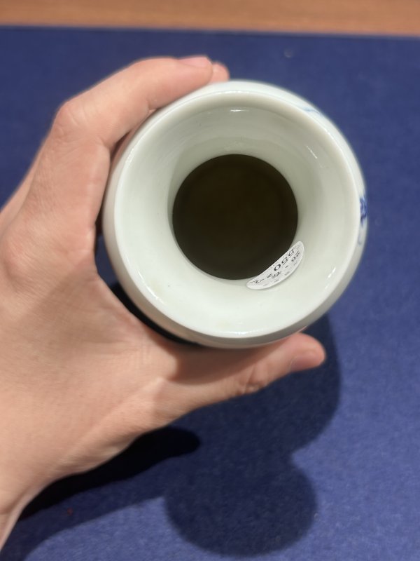 民国 王步青花花鸟图瓶一对 - 图15