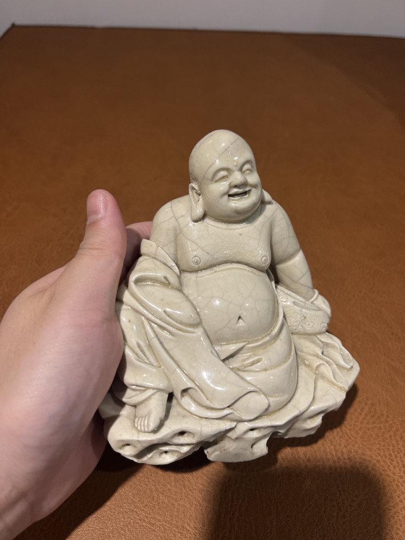 十七世纪 德化弥勒佛坐像 - 图4