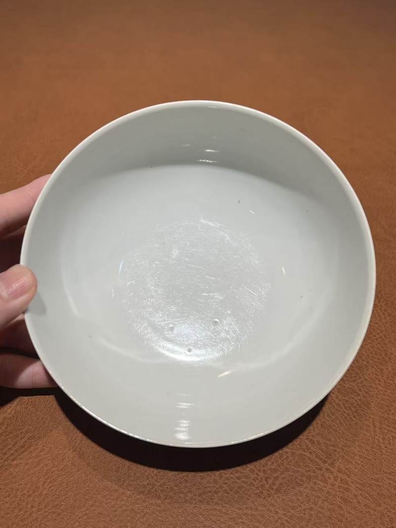 清道光 粉彩三多纹碗 - 图10