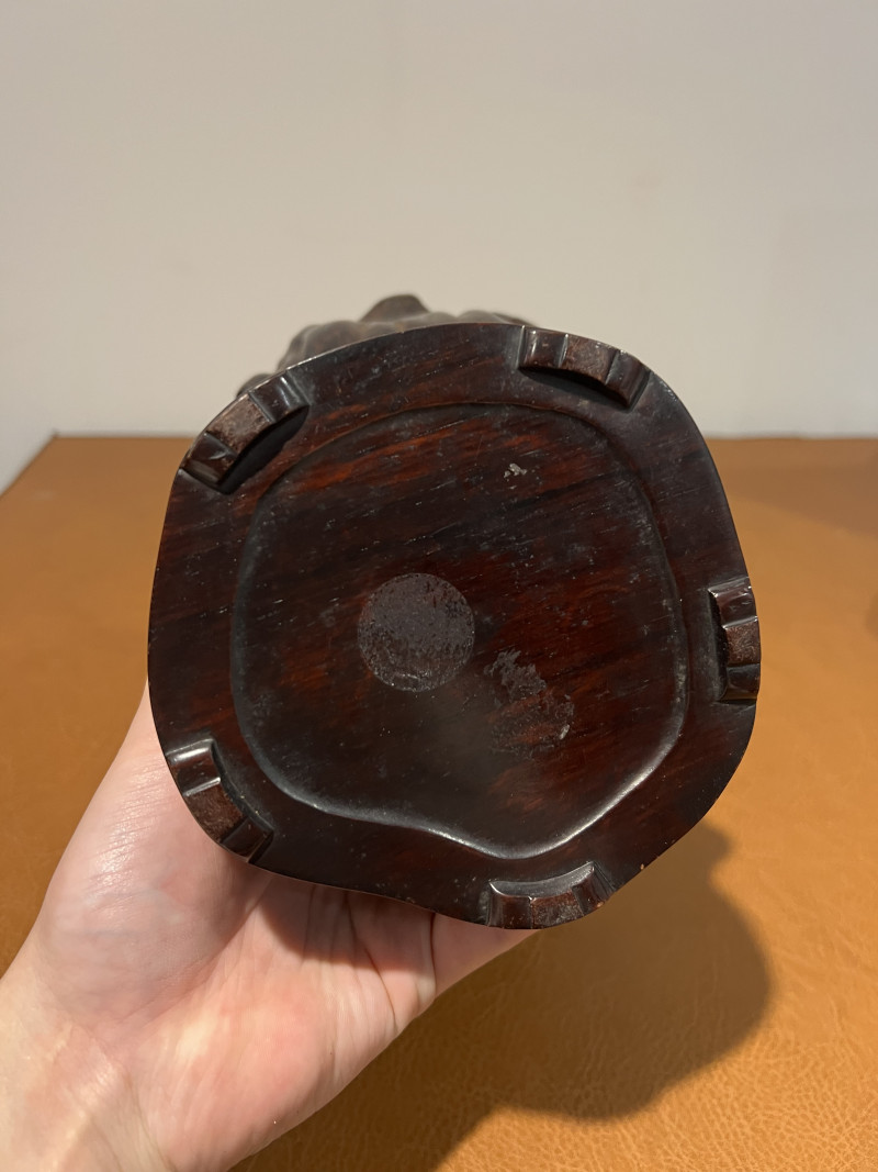 明 瘿木树瘤形笔筒 - 图8