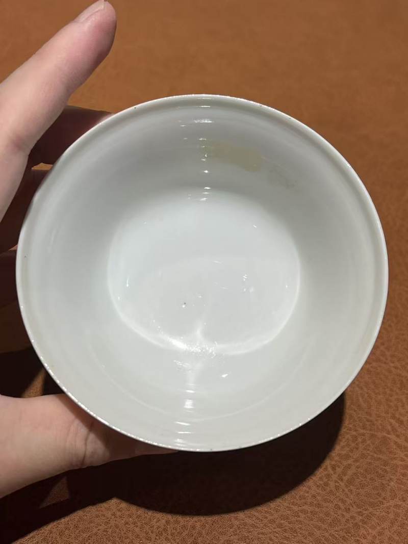 清雍正 粉彩鹿纹杯 - 图5