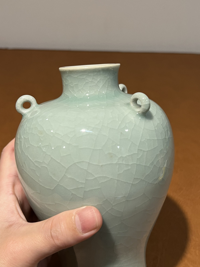 清 粉青釉三系梅瓶 - 图6