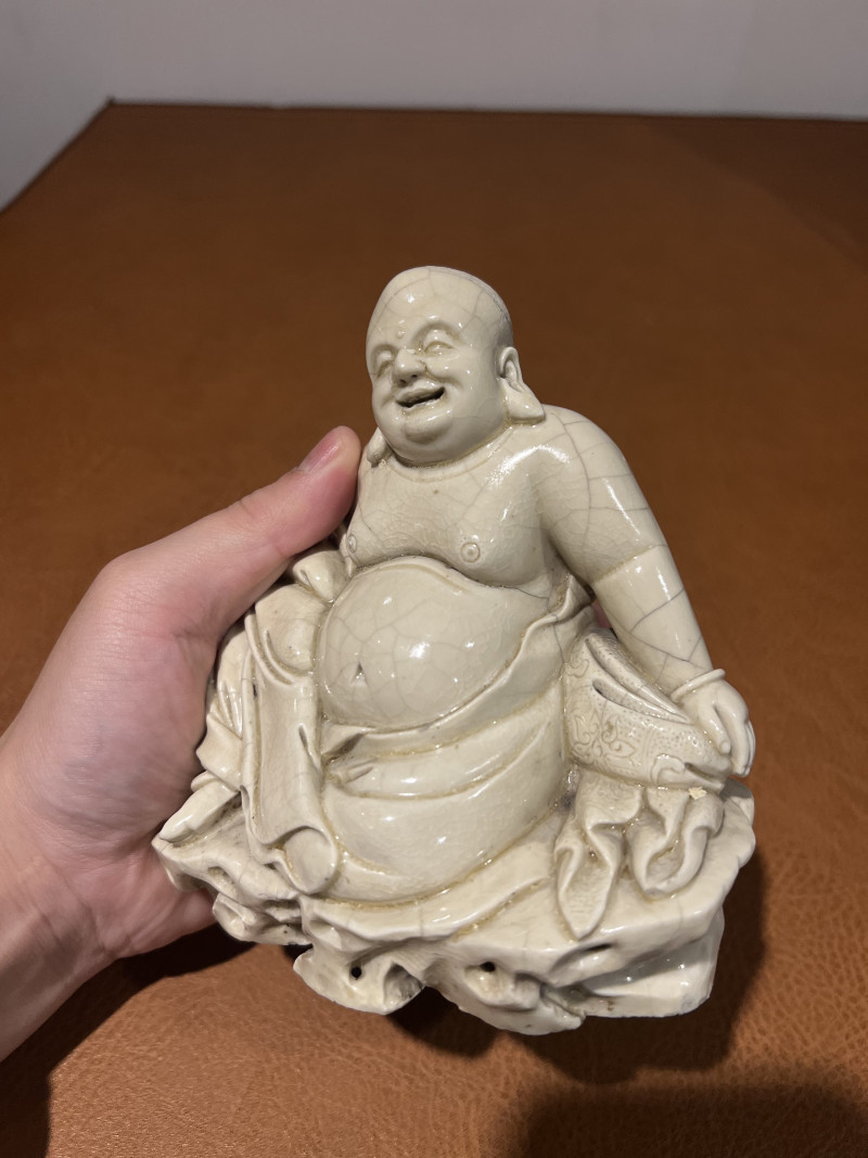 十七世纪 德化弥勒佛坐像 - 图5