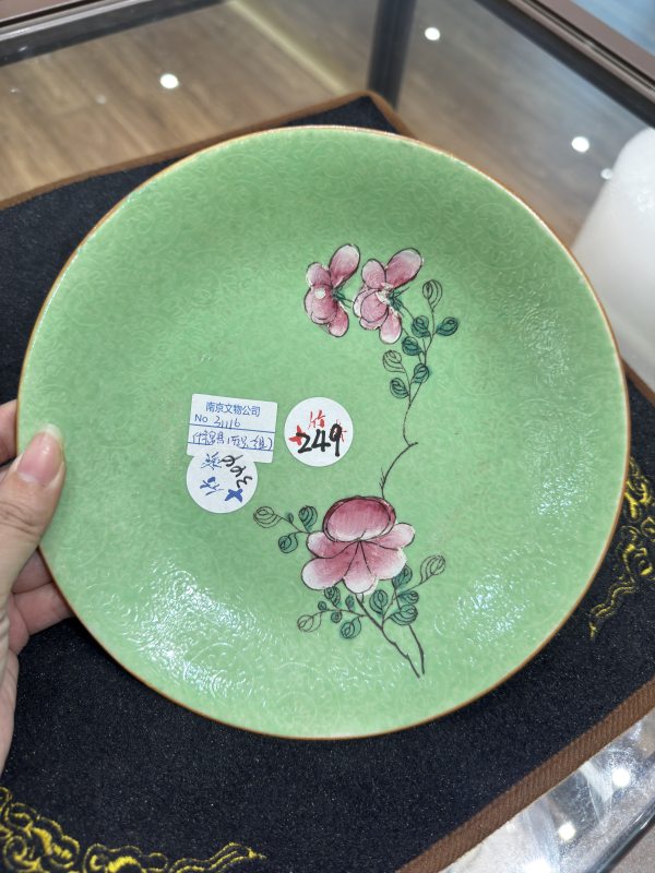 清 粉彩什锦盘五件 - 图2