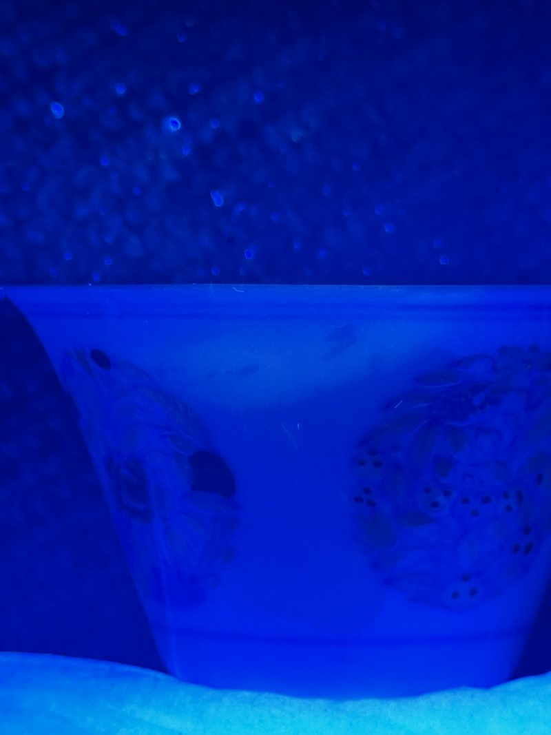 清雍正 斗彩团花纹马蹄杯 - 图11