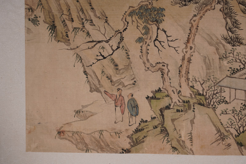 近现代 无款 山水人物绢本册页 - 图4