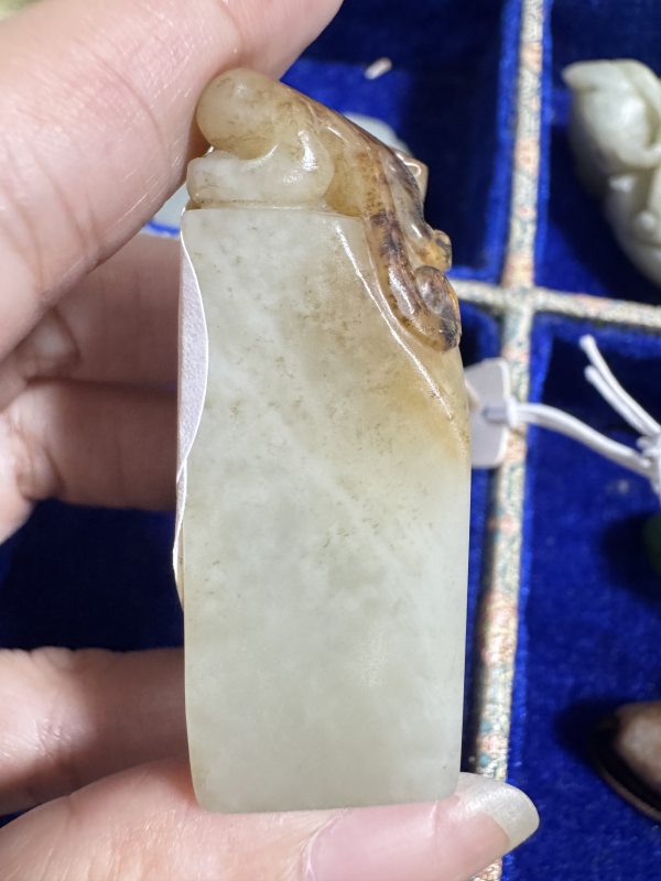 清 玉带皮蟠螭钮印 - 图8